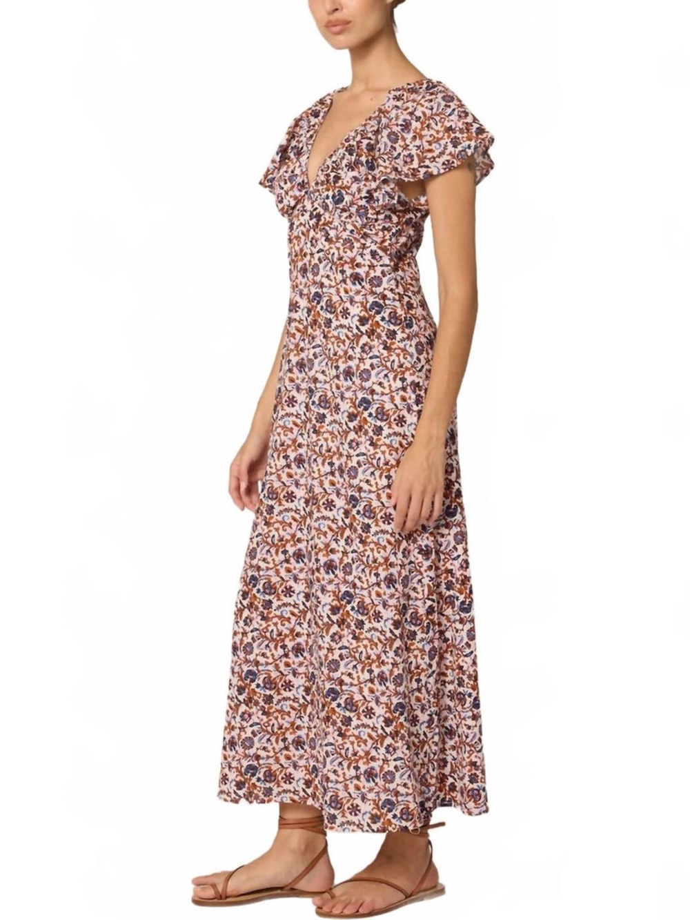 NWT Cleobella Briar Ankle Dress In Bellucci Print size Small - Picture 2 of 9